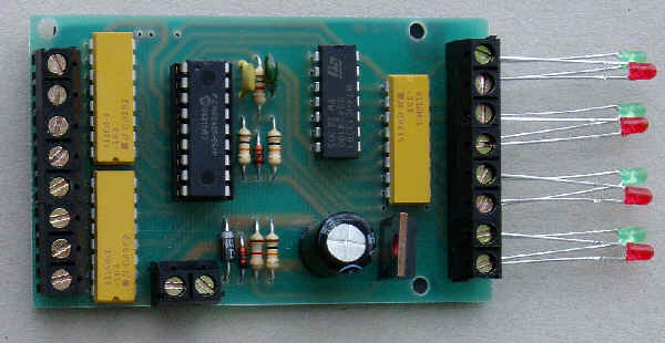 LEDs to indicate setting of a peco seep hornby solenoid point motor